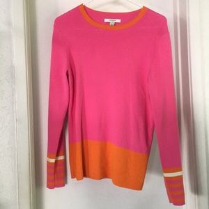 Hot Pink + Orange Liz Claiborne Sweater 💖🧡